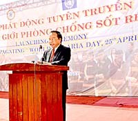 Lễ phát động phòng chống sốt rét nhân Ngày sốt rét thế giới 25-4-2013