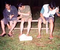 Mồi người bắt muỗi sốt rét, một công việc vất vả và hiểm nguy 