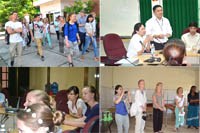 Đoàn sinh viên Học viện Karolinska (Thụy Điển) tham quan học tập tại Viện