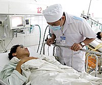 Thận trọng đối với sốt rét ác tính có rối loạn tiêu hóa