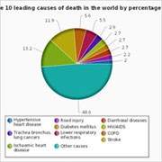 10 nguyên nhân gây tử vong hàng đầu trên thế giới giai đoạn 2000 - 2012