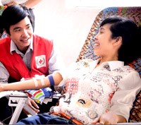 Lễ phát động hiến máu tình nguyện ở Viện Sốt rét-Ký sinh trùng-Côn trùng Quy Nhơn 