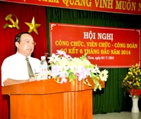 Viện Sốt rét-KST-CT Quy Nhơn tổ chức Hội nghị sơ kết công tác 6 tháng đầu năm và triển khai nhiệm vụ 6 tháng cuối năm 2014