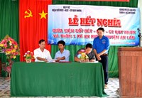 Viện Sốt rét-KST-CT Quy Nhơn tổ chức Lễ Kết nghĩa giữa Viện Sốt rét-KST-CT Quy Nhơn và với các thôn, làng vùng dân tộc thiểu số