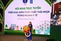 Hội nghị trực tuyến  Triển khai giảm thiểu chất thải nhựa trong ngành Y tế : Cần đưa tiêu chí giảm thiểu chất thải nhựa để đánh giá bệnh viện xanh, sạch, đẹp