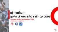Bộ Y tế hướng dẫn Khai báo y tế bằng QR CODE 