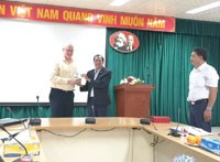 Viện Sốt rét-KST-CT Quy Nhơn đón tiếp Đơn vị Nghiên cứu Y học Hải quân Mỹ(Naval Medical Research Unit Two_NAMRU-2) đến thăm và trao đổi hợp tác nghiên cứu quốc tế