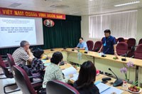 Đoàn đánh giá độc lập (IMP) Dự án RAI3E thăm và làm việc tại Viện Sốt rét - Ký sinh trùng - Côn trùng Quy Nhơn