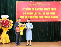 Lễ công bố Quyết định bổ nhiệm lại ThS.Võ Trí Dũng-Phó Viện trưởng phụ trách kinh tế