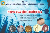 Phòng khám chữa bệnh chuyên ngành-Viện Sốt rét-Ký sinh trùng-Côn trùng Quy Nhơn 