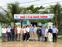 Đoàn công tác của Viện Sốt rét-KST-CT Quy Nhơn và Tổ chức Y tế thế giới làm việc tại tỉnh Khánh Hòa