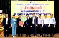Lễ công bố Quyết định của Bộ trưởng Bộ Y tế bổ nhiệm TS.Hồ Đắc Thoàn-Phó Viện trưởng phụ trách chuyên môn Viện Sốt rét-KST-CT Quy Nhơn
